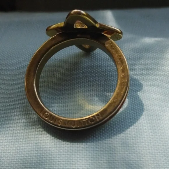 2 Gold Louis Vuitton rings